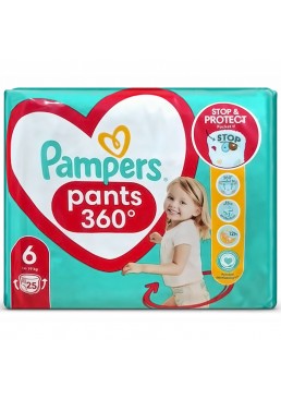 Подгузники-трусики детские Pampers Pants, размер 6 (14–19 кг), 25 шт